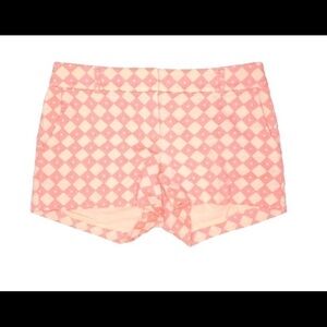 Ann Taylor Loft Diamond Embroidered Khaki Shorts